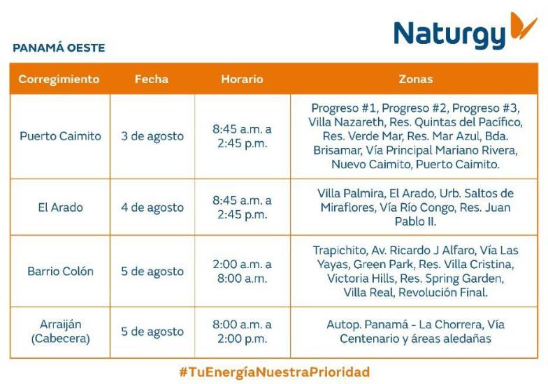 $!AVISO IMPORTANTE: Trabajos de mantenimiento en la red eléctrica del 3 al 9 de agosto de 2026