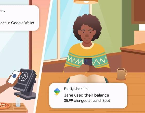 Herramienta para enviar dinero de padres a menores a través de Google Wallet.