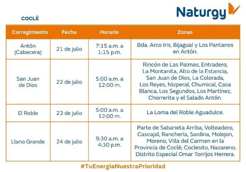 $!AVISO IMPORTANTE: Trabajos de mantenimiento en la red eléctrica del 27 de julio al 2 de agosto de 2026