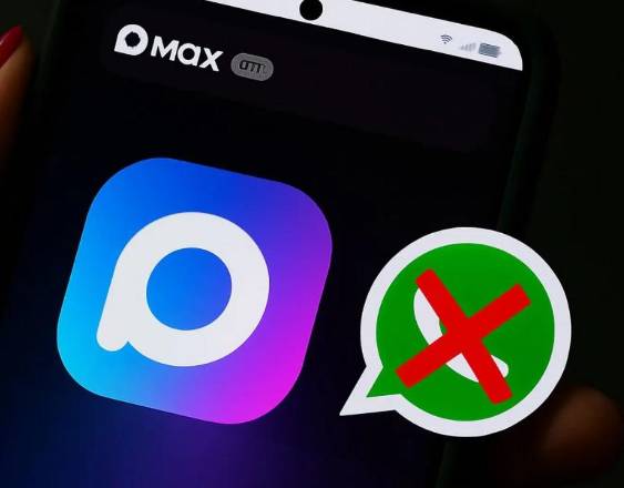 ML | Logos de las aplicaciones digitales ‘Max’ (i) y ‘WhatsApp’.