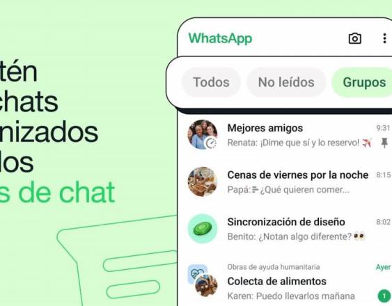 META | Interfaz de WhatsApp con los nuevos filtros.