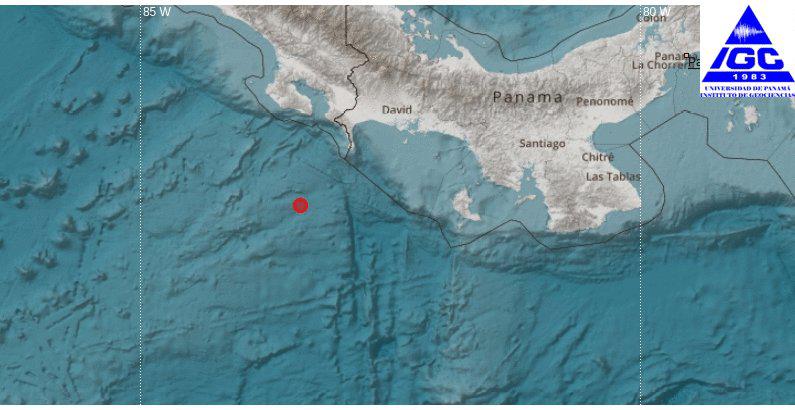 ML | Uno de los puntos en que se registró un sismo esta madrugada en Chiriquí.