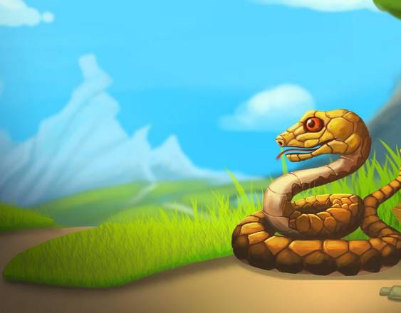 Imagen del videojuego Snake.