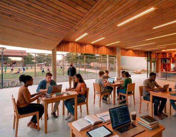 ML | Maqueta de como será la Biblioteca Digital en la parte interior.
