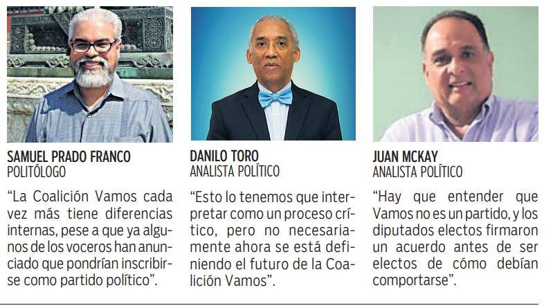 $!Fragmentación en Vamos se evidencia, dicen politólogos