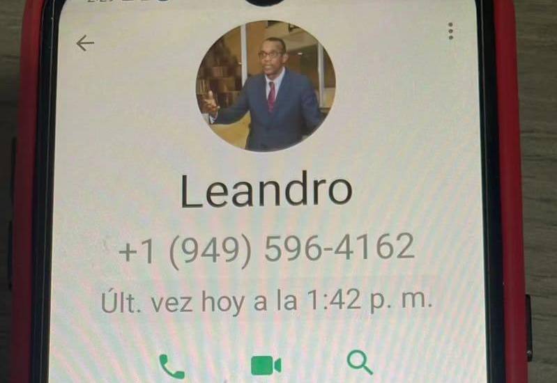 ML | Número que suplanta la identidad del diputado Leandro Ávila.