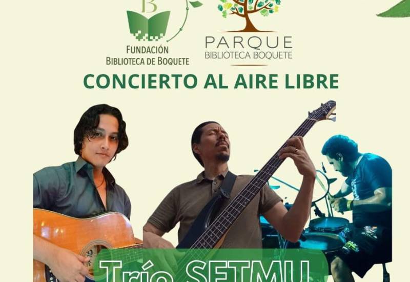 Concierto al aire libre en el Parque Biblioteca Boquete