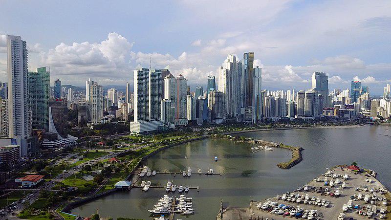 Vista aérea de la ciudad de Panamá.