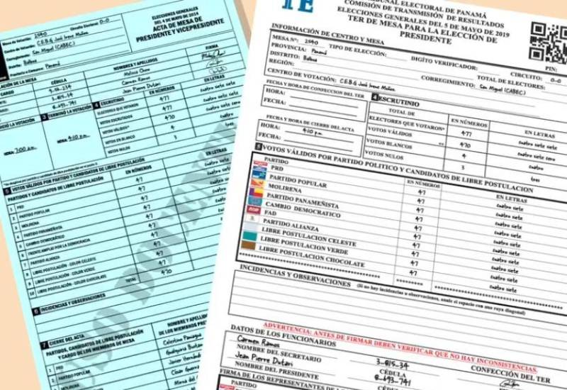 Denuncian suplantación de acta en sistema del TE