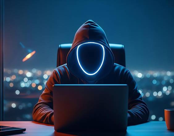 Pixabay | Un ciberdelincuente frente a una computadora.