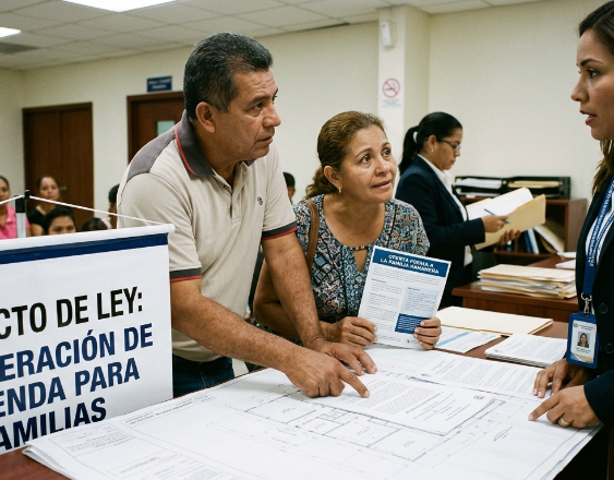 Imagen generada por IA | Personas en el banco