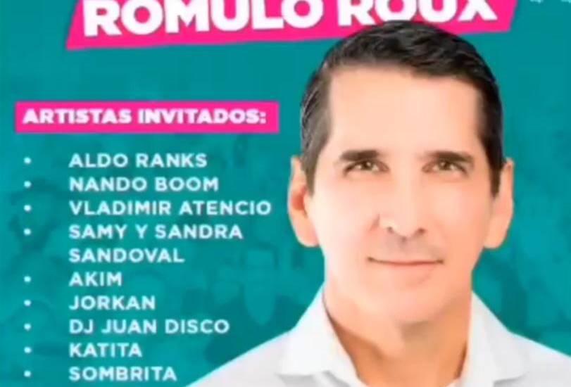 Santiago será la sede del cierre de campaña de Rómulo Roux