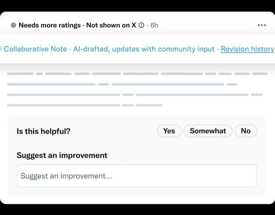 (Foto de ARCHIVO) Notas colaborativas de X.