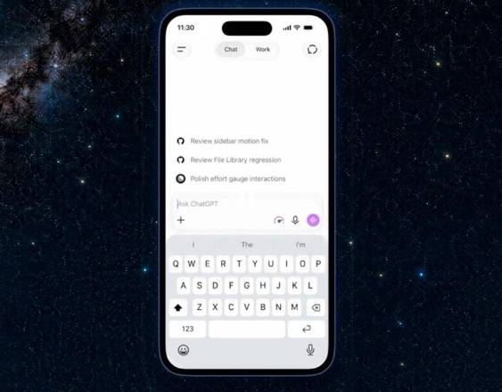 Imagen de la 'app' de ChatGPT.