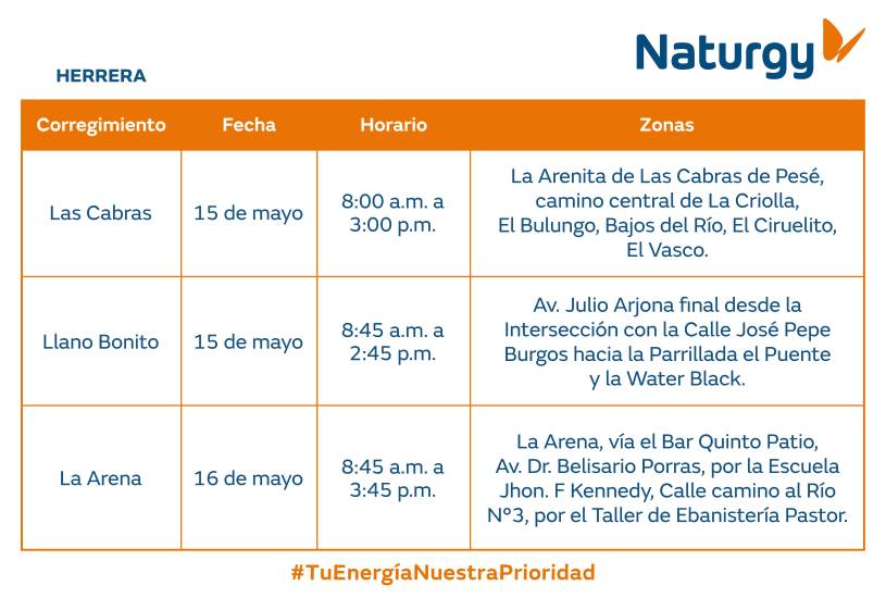 $!AVISO IMPORTANTE: Trabajos de mantenimiento en la red eléctrica del 11 al 17 de mayo de 2026