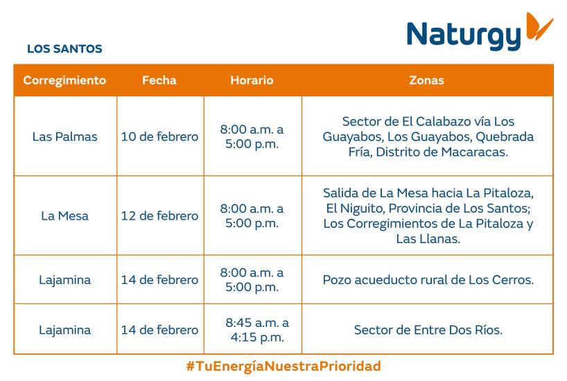 $!AVISO IMPORTANTE: Trabajos de mantenimiento en la red eléctrica del 9 al 15 de febrero de 2026