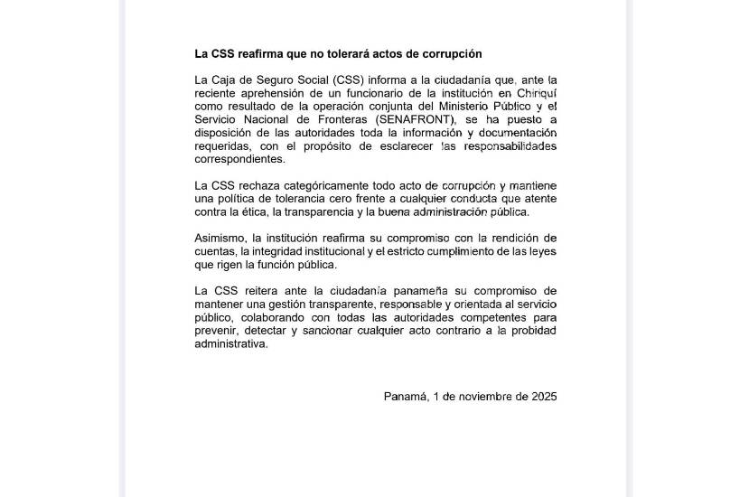 $!Detienen a funcionario de la CSS por supuestos actos de corrupción