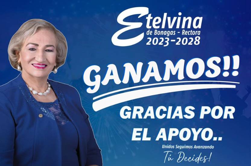 Etelvina de Bonagas gana tercer periodo como rectora de la Unachi