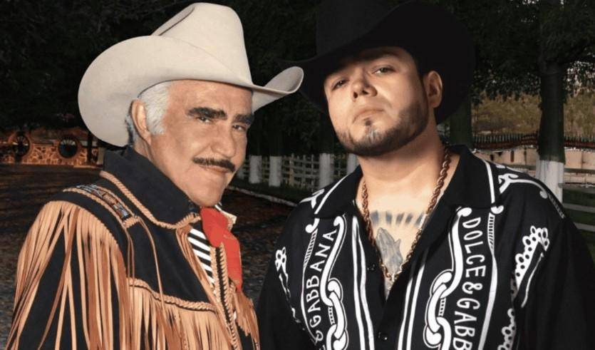 Vicente Fernández y Lenin Ramírez unen sus voces en “Cruz de Olvido”