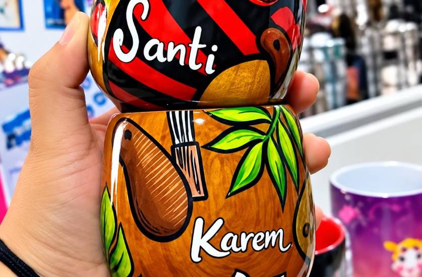 Andolhina Art, emprendimiento que plasma la cultura panameña en vasos de madera