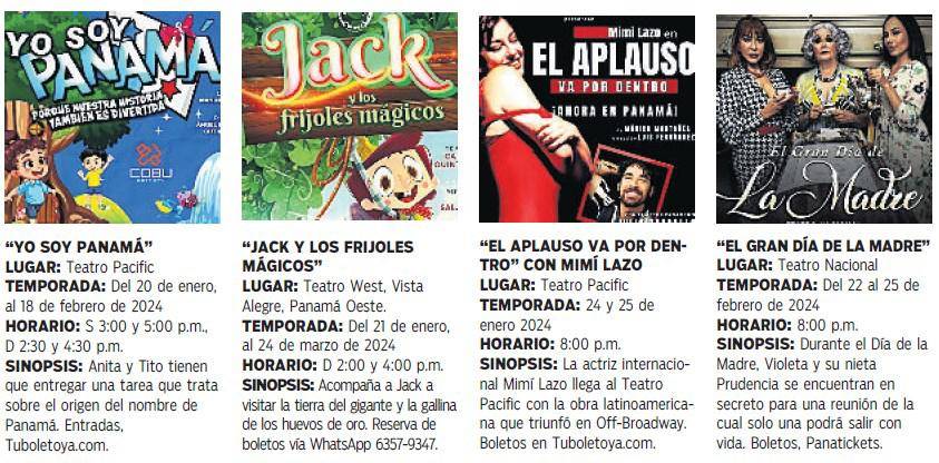 $!La cartelera teatral del verano 2024