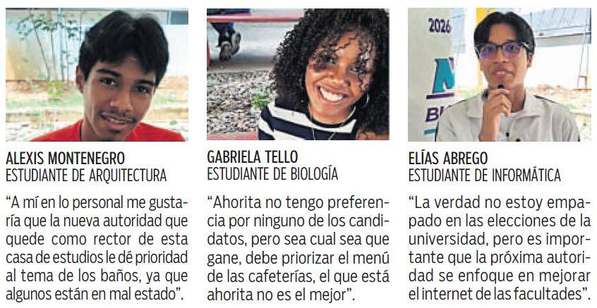 $!Estudiantes de la UP piden que nuevo rector mejore la academia