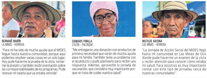 $!Beneficiarios valoran atención integral de las Jornadas del MIDES