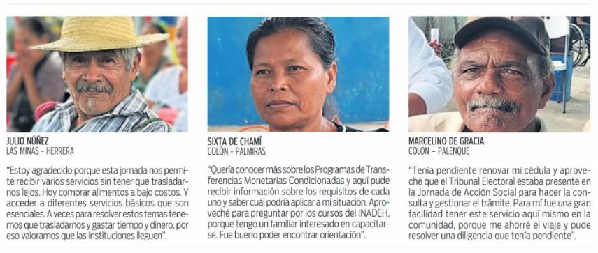 $!Beneficiarios valoran atención integral de las Jornadas del MIDES