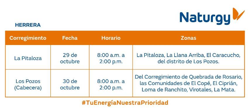 $!Aviso importante: Trabajos de mantenimiento en la red eléctrica del 26 de octubre al 1 de noviembre de 2026