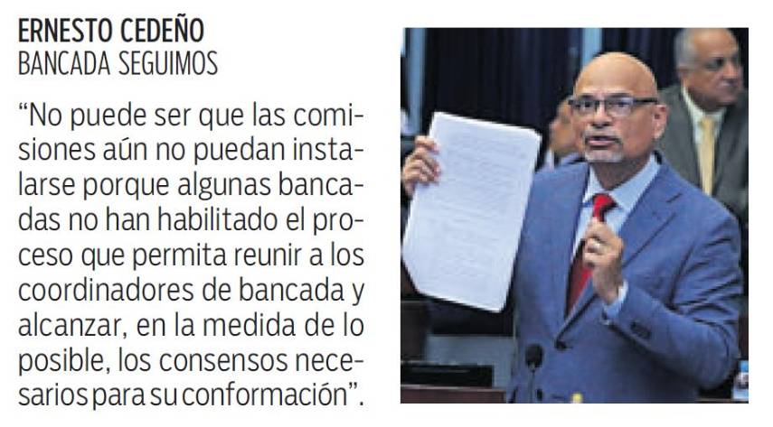 $!Continúa la puja por el control de las comisiones permanentes en la Asamblea