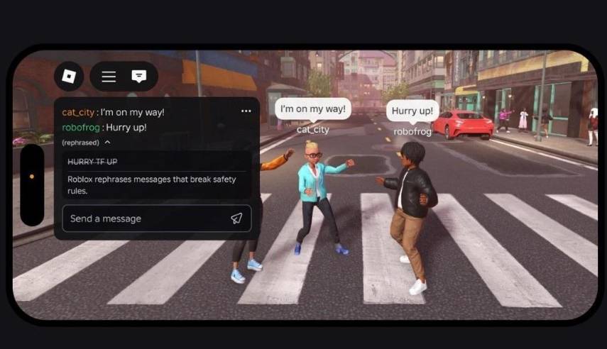 Roblox reformulará los mensajes con lenguaje inapropiado en los chats mediante IA para mantener la cordialidad