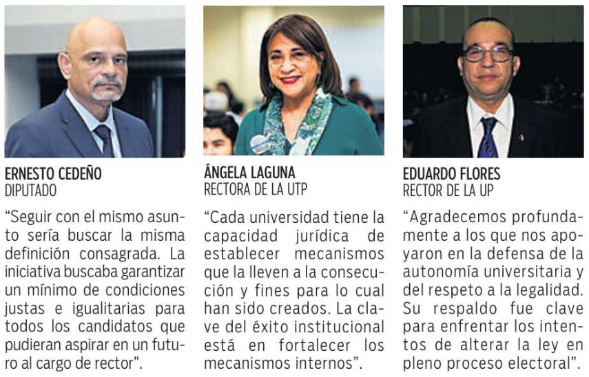 $!Reaccionan luego del archivo de la ley de no reelección universitaria