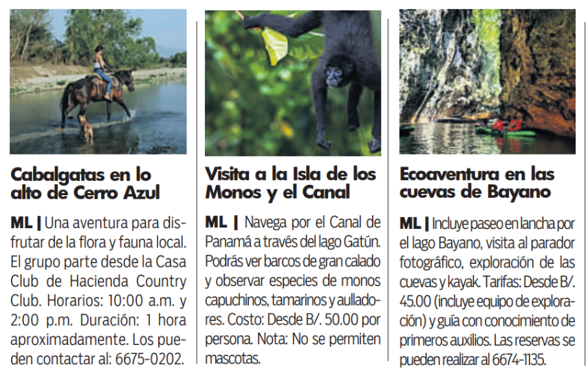 $!Oferta turística de la provincia de Panamá