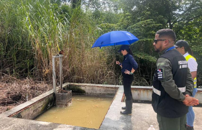 Inspeccionan planta de tratamiento en San Miguelito por presunta contaminación hídrica