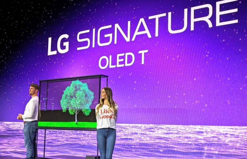LG presenta el primer televisor transparente e inalámbrico