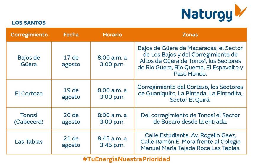 $!Aviso importante: Trabajos de mantenimiento en la red eléctrica del 17 al 23 de agosto de 2026