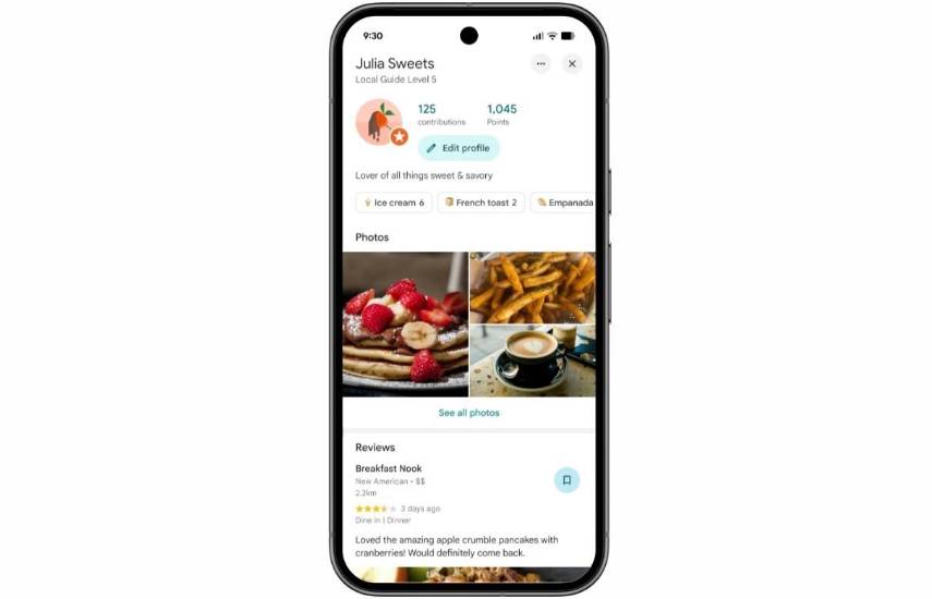 Guía local en Google Maps con apodo
