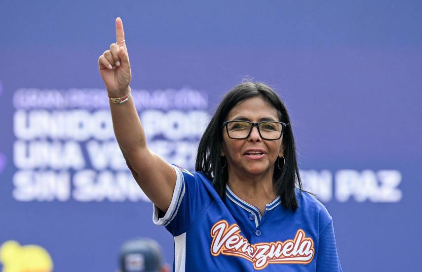 AFP | La presidente interina de Venezuela Delcy Rodríguez.