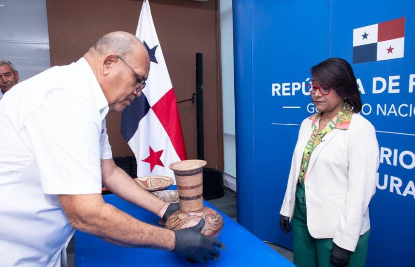 Rescatan piezas arqueológicas y serán exhibidas en la reapertura del Museo Reina Torres de Araúz