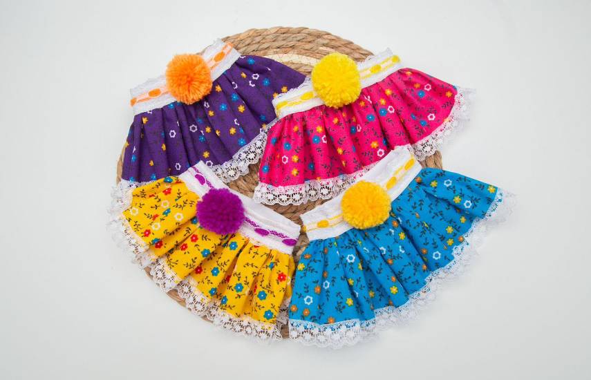 Atuendos típicos para mascotas, un emprendimiento que une tradición