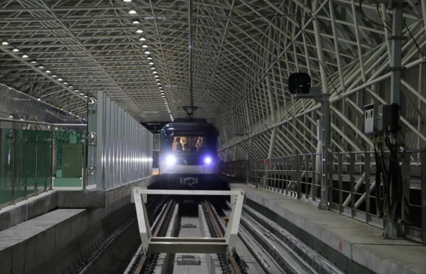El Metro prueba movimiento de trenes en el Ramal Aeropuerto