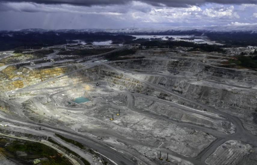 AFP | Vista aérea de la mina Cobre Panamá en Donoso, provincia de Colón.