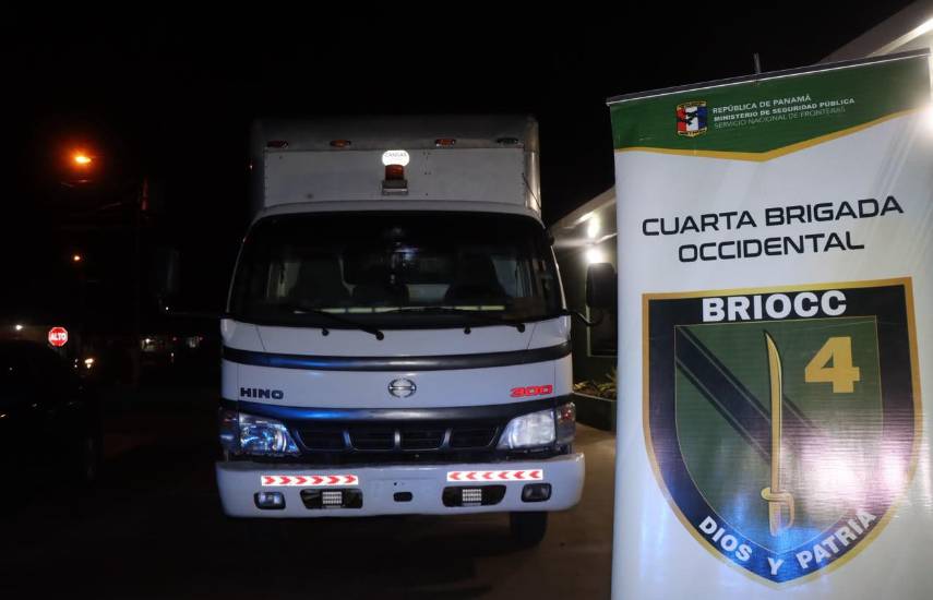 Senafront decomisa presunta droga, incauta arma ilegal y recupera camión robado en Chiriquí