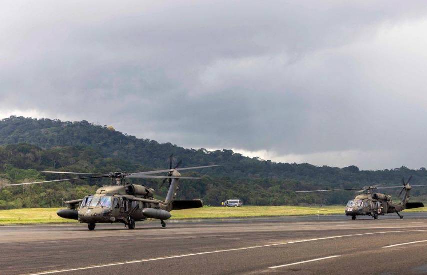 Mañana llegan helicópteros Black Hawk para entrenamientos conjuntos entre Estados Unidos y Panamá