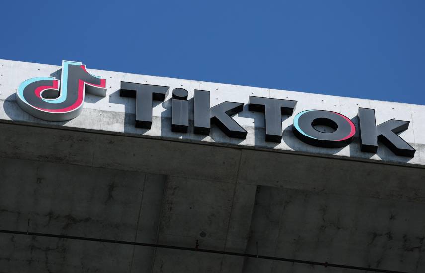 La red social TikTok.