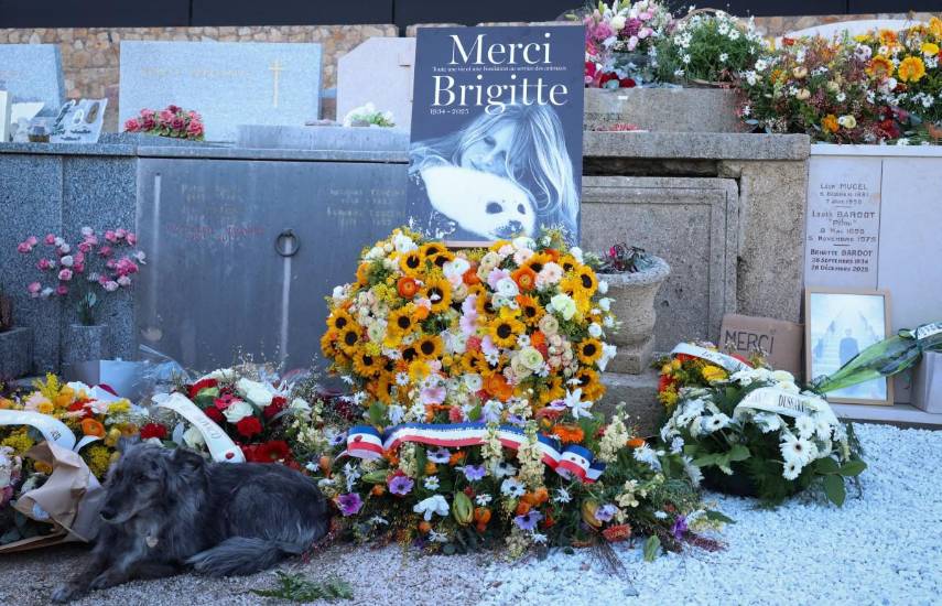 Bardot fue enterrada con una camiseta y un broche con una foca, su animal fetiche