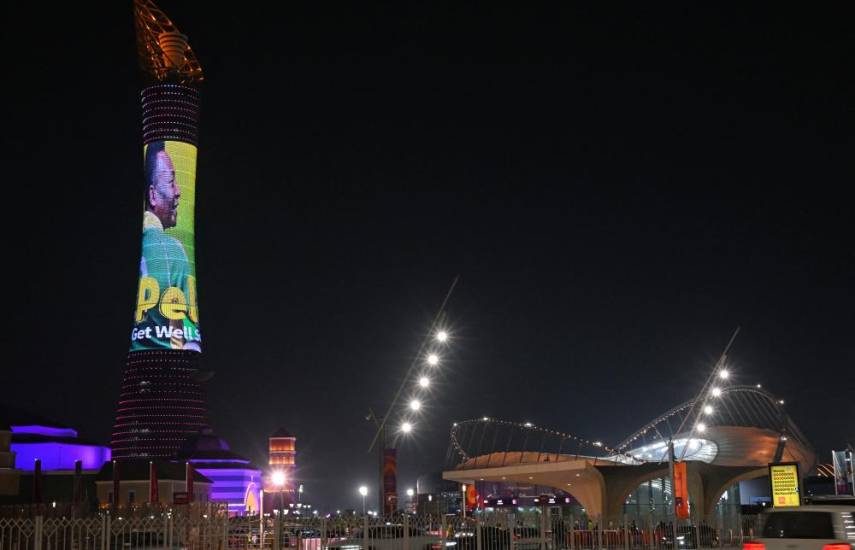 AFP | Homenaje en Doha para Pelé.