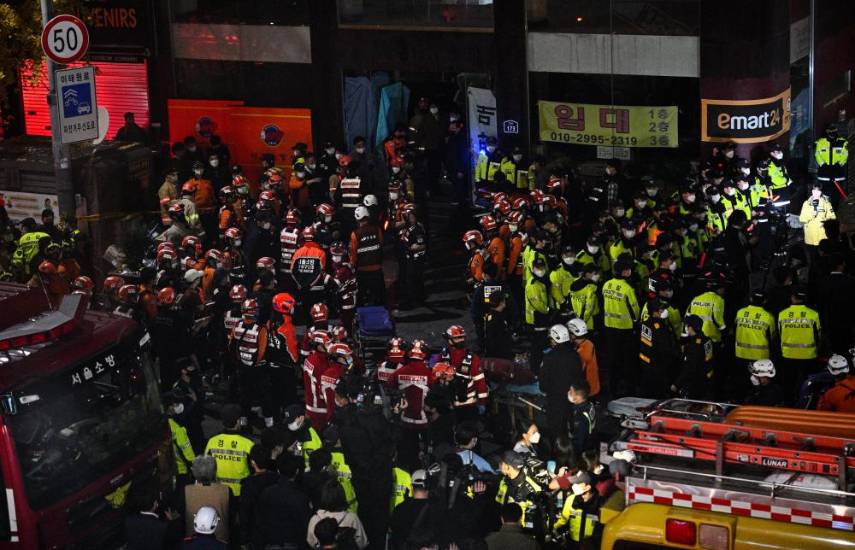 Informe revela 146 muertos en estampida de Halloween en Corea del Sur