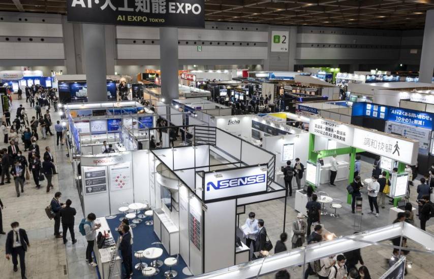 AFP | Exposición de IA, parte de la NexTech Week Tokyo 2023.