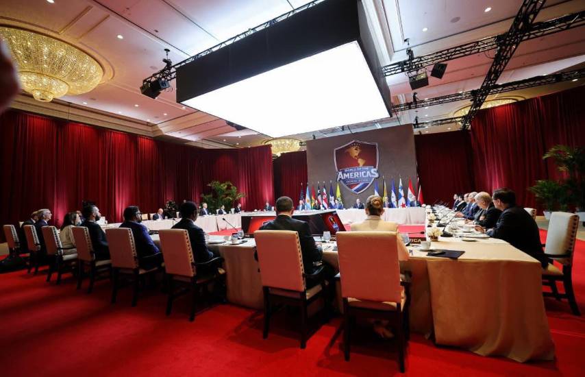 ML | Durante el evento Escudo de las Américas.